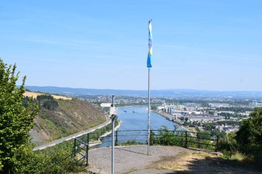 viewing point above the Rhine clipart