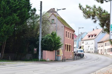 Sonbaharda Sarreguemines 'in bir parçası olan Welferding Köyü