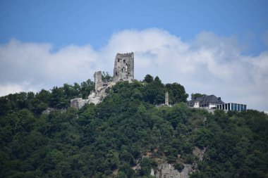 castle ruin Drachenburg on Drachenfels clipart