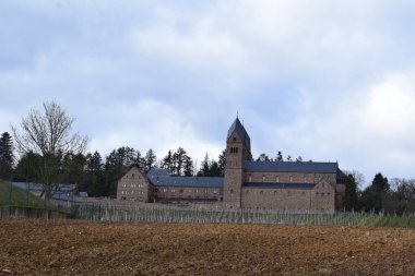 Monastery Sankt Hildegard above Rudesheim am Rhein clipart