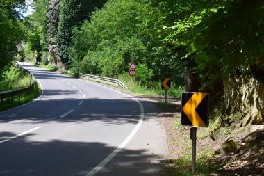 Lüksemburg ormanda yol