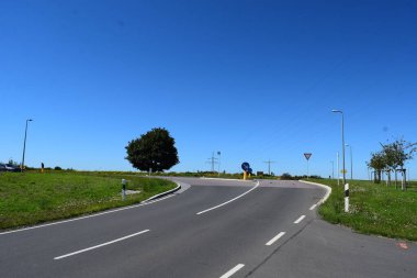 Lüksemburg kırsalında yol