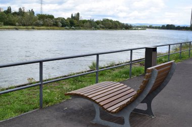 a bench in the park clipart