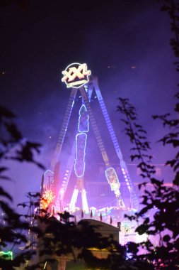 Lukasmarkt in Mayen during the rain clipart