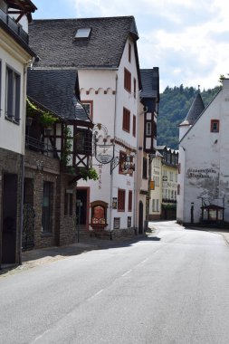 old town view in the Mosel valley Bruttig-Fankel during early autumn