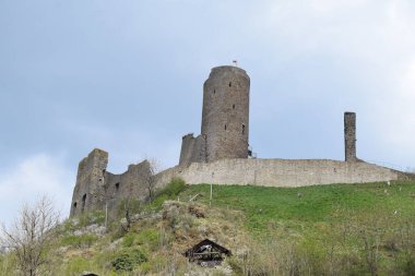 Monreal 'deki ortaçağ kalesi.