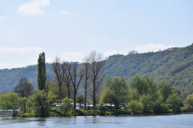 Mosel Vadisinin güzel manzarası