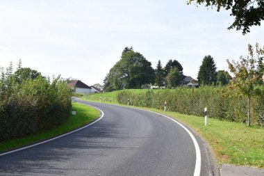 Manzaralı güzel yol manzarası