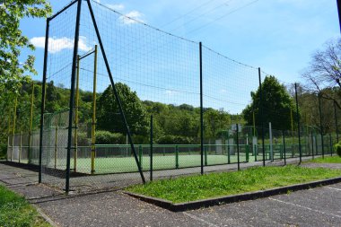 basketball court in the park clipart