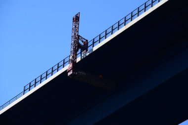 Moseltalbruecke altında çalışma platformu, Almanya 'da A61