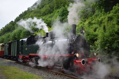 Norveç 'te bir dağda tren