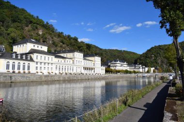 Bad Ems 'deki şehir binalarının manzarası