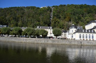 Bad Ems 'de Lahn Nehri manzarası
