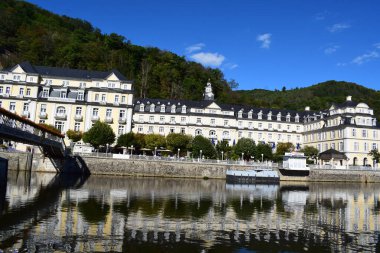 Almanya 'nın Bad Ems şehrinin manzarası