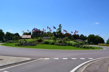 traffic circle in Behren les Forbach clipart