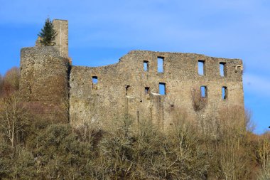 castle ruin of the village Virneburg clipart