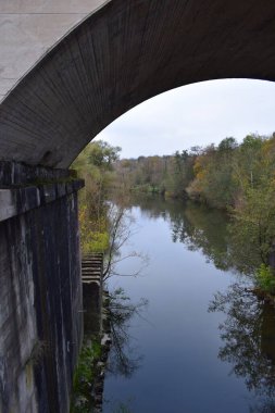 bridge over a river clipart