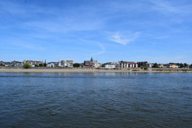 Ren nehri manzarası, rhineland - Almanya 'da damak tadı