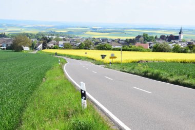 Güzel yol ve yeşil alan