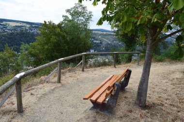 bench in the mountains clipart