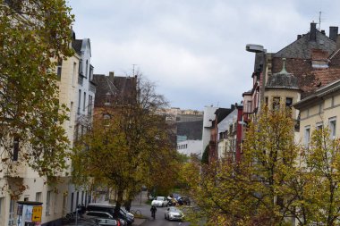 Sonbahar aylarında Koblenz 'de şehir caddesi