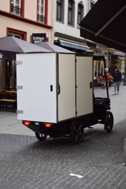 Stockholm şehrinin sokak manzarası