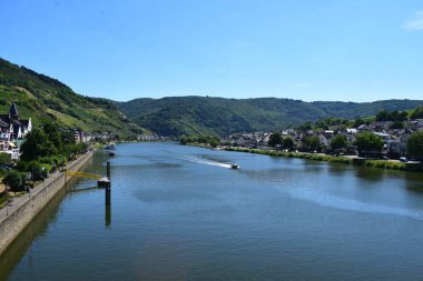 Zell 'deki güzel Mosel manzarası