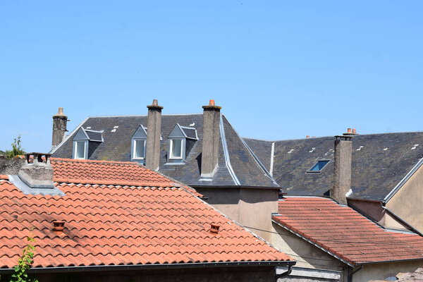 view of old houses in France