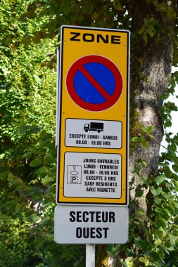 no parking sign in Luxembourg clipart