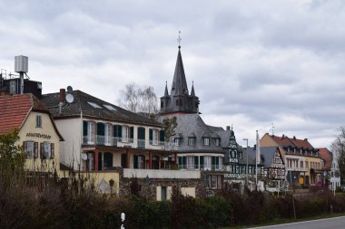 old town Oestrich-Winkel in Rheingau clipart