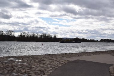 Kışın Ren, kasvetli manzara