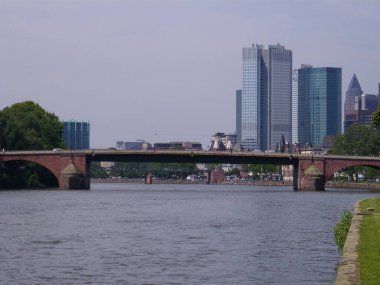 Frankfurt şehri manzarası, Almanya