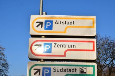 Alman park yerinin işareti.