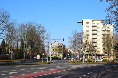 Koblenz şehrinin sokak manzarası