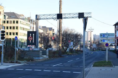 Koblenz şehrinin sokak manzarası