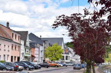 Moselle kıyısı, Moselle Korosu Mertert, Wasserbillig 'de.