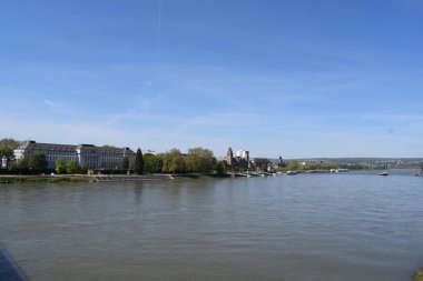 Koblenz şehrinin manzarası