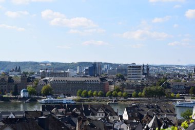 Almanya 'daki eski Koblenz kasabası.