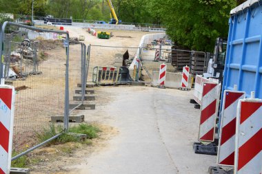 Echternach, Lüksemburg 'da yol çalışmaları