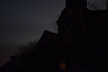 Şehrin güzel gece manzarası