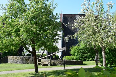 Güzel ortaçağ mimarisinin manzarası