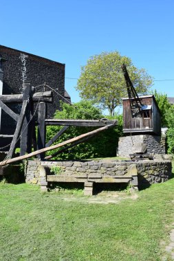 old wooden mill in the forest clipart