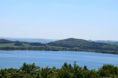 Lacher ile güzel manzara. Almanya.