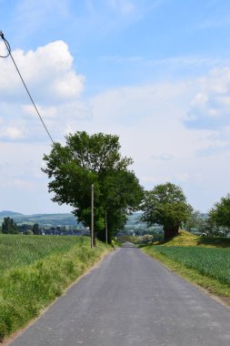 Kırsal kesimden geçen yol.
