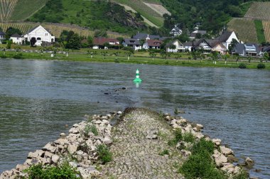 the river rhine in germany with Leutesdorf
