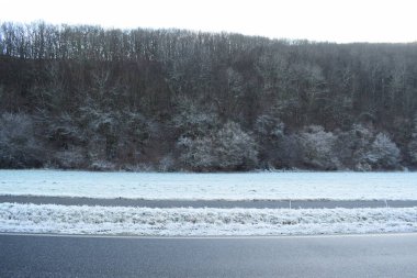 Karlı güzel kış manzarası