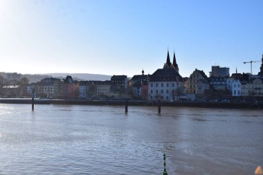 old town Mosel shore of Koblenz clipart