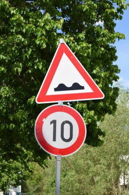 traffic sign madness in Germany clipart