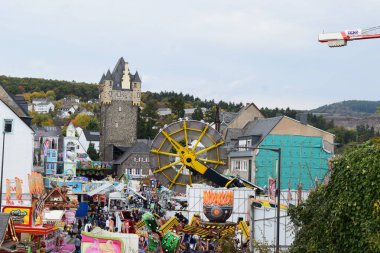 Lukasmarkt, autumn amusement market in Mayen clipart