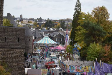 Lukasmarkt, autumn amusement market in Mayen clipart